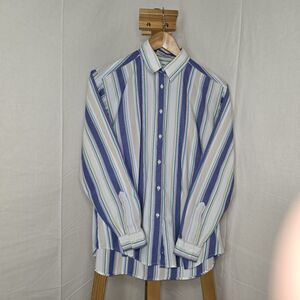 Appleseed's Striped Button Up Long Sleeve Shirt Size 10